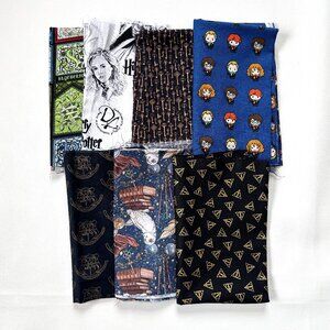 7 Harry Potter Themed Cotton Fabrics Camelot Half Yds Fat Qtrs